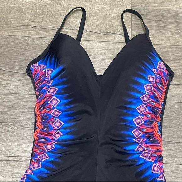Miraclesuit MULTI Nepali Temptation Underwire One-Piece Swimsuit, US 16 NWOT - Picture 9 of 9